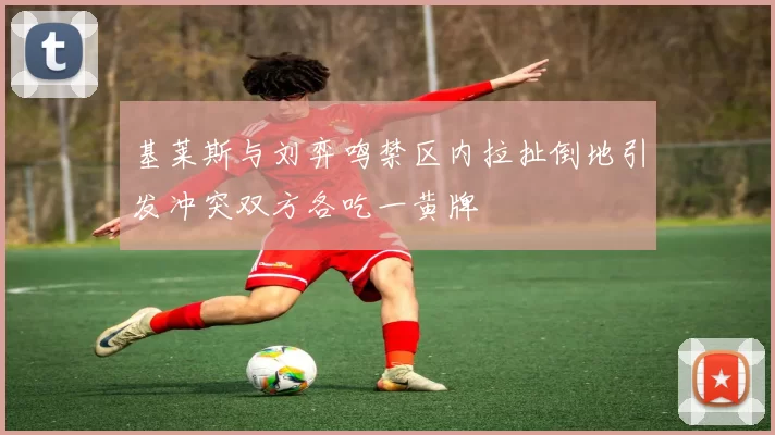 基莱斯与刘弈鸣禁区内拉扯倒地引发冲突双方各吃一黄牌